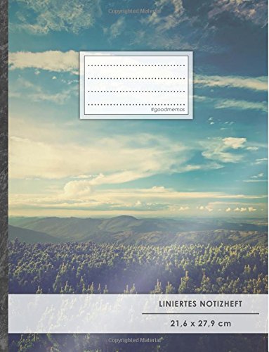 Liniertes Notizbuch • A4-Format, 100+ Seiten, Soft Cover, Register, Mit Rand, „Freiheitlich“ • Original #GoodMemos Lined Notebook • Perfekt als Schreibheft, Notizheft, Deutschheft, Lineatur 27 Liniertes Notizbuch • A4-Format, 100+ Seiten, Soft Cover, Register, Mit Rand, „Freiheitlich“ • Original #GoodMemos Lined Notebook • Perfekt als Schreibheft, Notizheft, Deutschheft, Lineatur 27