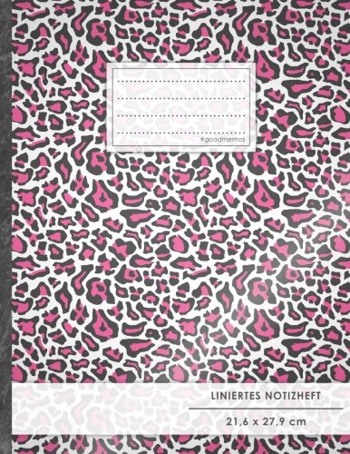 Liniertes Notizbuch • A4-Format, 100+ Seiten, Soft Cover, Register, Mit Rand, „Pinkes Leopardenmuster“ • Original #GoodMemos Lined Notebook • Perfekt ... Schulheft, Übungsheft, Lineatur 27 Liniertes Notizbuch • A4-Format, 100+ Seiten, Soft Cover, Register, Mit Rand, „Pinkes Leopardenmuster“ • Original #GoodMemos Lined Notebook • Perfekt ... Schulheft, Übungsheft, Lineatur 27 von CREATESPACE