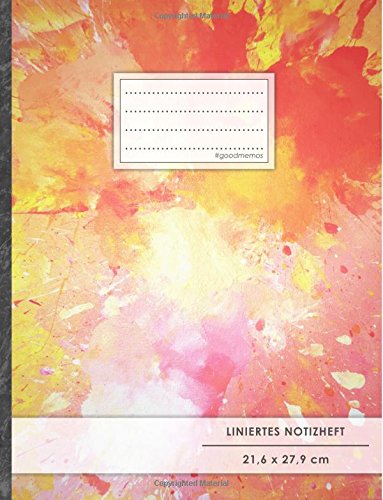 Liniertes Notizbuch • A4-Format, 100+ Seiten, Soft Cover, Register, Mit Rand, „Rote Farbe“ • Original #GoodMemos Lined Notebook • Perfekt als Schreibheft, Notizheft, Deutschheft, Lineatur 27 Liniertes Notizbuch • A4-Format, 100+ Seiten, Soft Cover, Register, Mit Rand, „Rote Farbe“ • Original #GoodMemos Lined Notebook • Perfekt als Schreibheft, Notizheft, Deutschheft, Lineatur 27