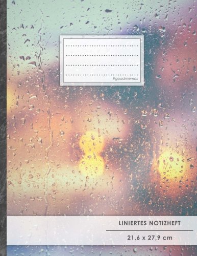 Liniertes Notizbuch • A4-Format, 100+ Seiten, Soft Cover, Register, Mit Rand, „Scheibe“ • Original #GoodMemos Lined Notebook • Perfekt als Schreibheft, Notizheft, Deutschheft, Lineatur 2