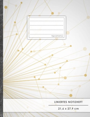 Liniertes Notizbuch • A4-Format, 100+ Seiten, Soft Cover, Register, Mit Rand, „Science“ • Original #GoodMemos Lined Notebook • Perfekt als Deutschheft, Schulheft, Übungsheft, Lineatur 27