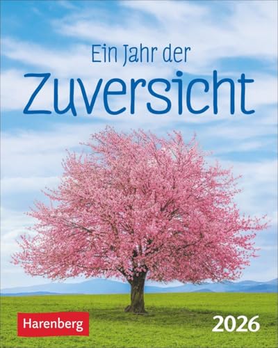 Ein Jahr der Zuversicht Mini-Geschenkkalender 2026: Jeden Tag positiv Denken mit dem Mini-Tischkalender für die tägliche Portion Optimismus (Mini-Geschenkkalender Harenberg) von Harenberg