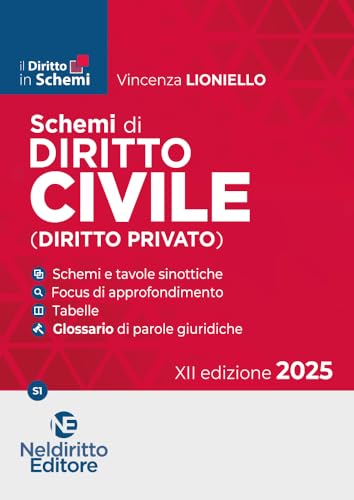 Schemi di diritto civile (diritto privato) 2025 (Il diritto in schemi) von Neldiritto Editore