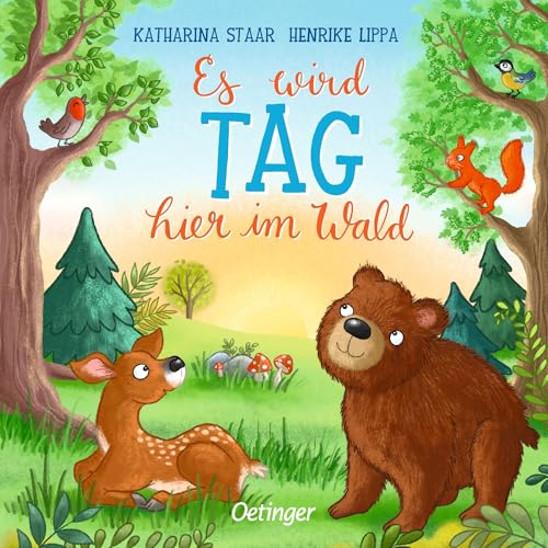 Es wird Tag hier im Wald: Pappbilderbuch mit erstem Sachwissen über den Tagesablauf der Waldtiere für Kinder ab 18 Monaten Es wird Tag hier im Wald: Pappbilderbuch mit erstem Sachwissen über den Tagesablauf der Waldtiere für Kinder ab 18 Monaten