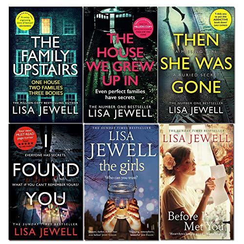 Lisa Jewell 6-Bücher-Sammlungsset Serie 1 (Die Familie oben, Das Haus, in dem wir aufgewachsen sind, Dann war sie weg, Ich habe dich gefunden, Die Mädchen, Bevor ich dich traf)