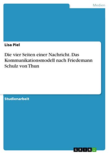 Die vier Seiten einer Nachricht. Das Kommunikationsmodell nach Friedemann Schulz von Thun