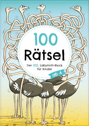 100 Rätsel: Der XXL Labyrinth-Block für Kinder ab 4