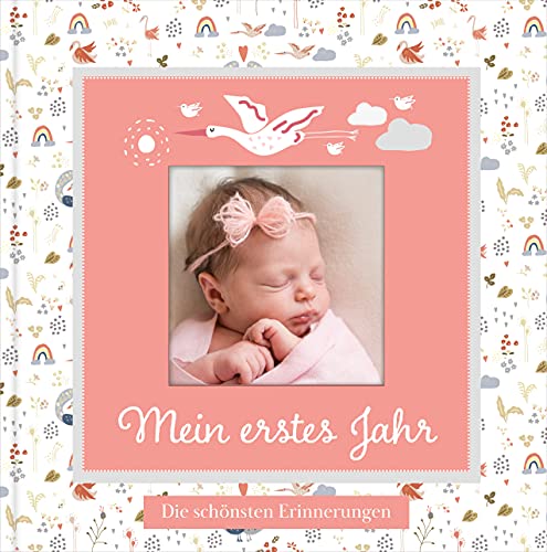 Babyalbum mit Fensterausschnitt für das 1. Lebensjahr zum Eintragen der schönsten Momente und Erinnerungen mit Platz für Fotos | für Mädchen Babyalbum mit Fensterausschnitt für das 1. Lebensjahr zum Eintragen der schönsten Momente und Erinnerungen mit Platz für Fotos | für Mädchen