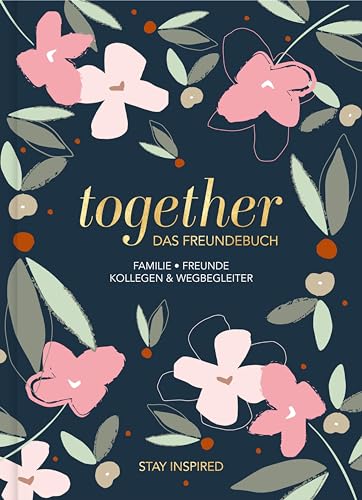 Freundebuch für Erwachsene | Album zum Ausfüllen für Freunde und Kollegen mit edler Goldprägung | Freundschaftsbuch, Poesiealbum, Erinnerungsalbum als Geschenk von NOVA MD