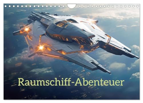 Raumschiff-Abenteuer (Wandkalender 2025 DIN A4 quer), CALVENDO Monatskalender von CALVENDO