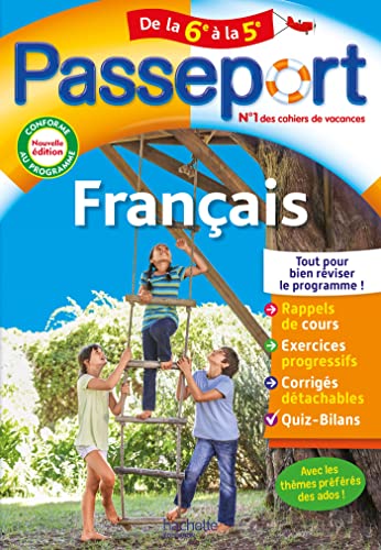 Passeport - Français - De la 6e à la 5e - Cahier de vacances 2024 von HACHETTE EDUC
