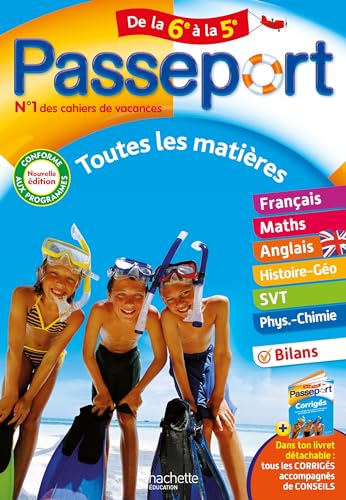 Passeport - Toutes les matières - De la 6e à la 5e - Cahier de vacances 2024 von HACHETTE EDUC