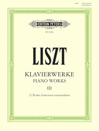 12 Etudes d'exécution transcendante, Klavier