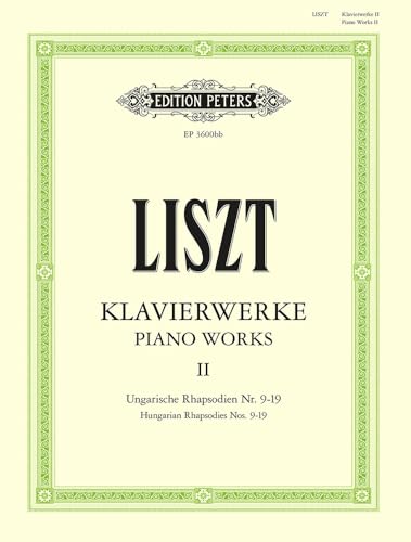 Sämtliche Ungarische Rhapsodien, Klavier.Bd.2: Hungarian Rhapsodies Nos. 9-19 (Edition Peters)