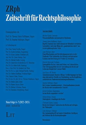 Zeitschrift für Rechtsphilosophie Neue Folge 6-7/2022-2023 von Lit Verlag