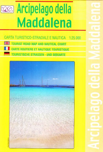 Maddalena Della Arcipelago Tourist Road Map and Chart (Carte stradali turistiche)