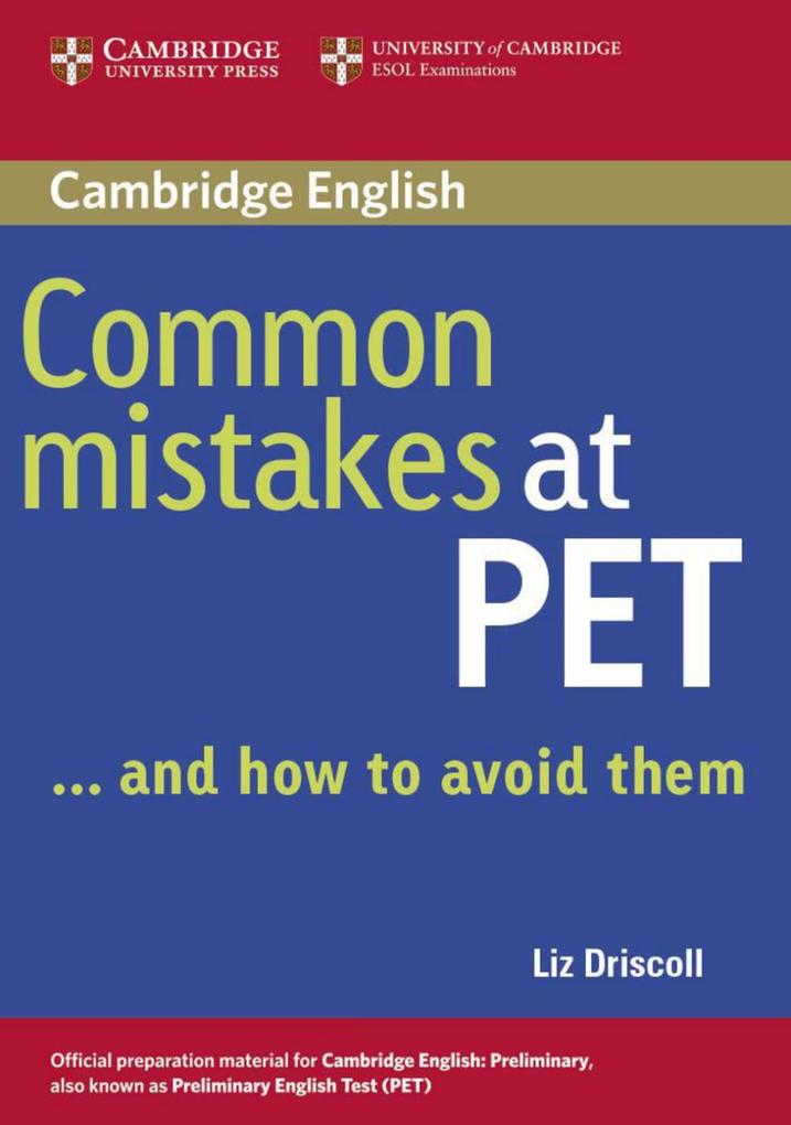Common Mistakes at PET / Book. Lower intermediate von Klett Sprachen GmbH