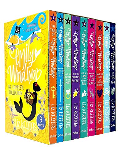 Emily Windsnap Series The Complete Collection 9 Books Set by Liz Kessler (Tides of Time, Pirate Price, Falls of Forgotten island,Ship of the Midnight Sun & More)