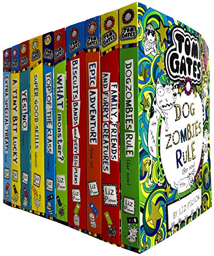 Tom Gates Serie 2 und 3: 10-Bücher-Sammlungsset von Liz Pichon (Extra Special Treats, A Tiny Bit Lucky, Yes No, Top of The Class, Super Good Skills, Dogzombies Rule, What Monster und mehr)