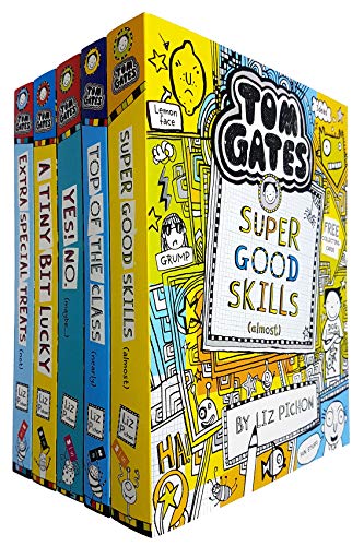 Tom Gates Series 2: 5 Books Collection Set By Liz Pichon (Extra Special Treats, A Tiny Bit Lucky, Yes! No., Top Of The Class, Super Good Skills)