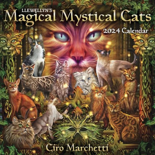 Llewellyn's Magical Mystical Cats 2024 Calendar von Llewellyn Publications