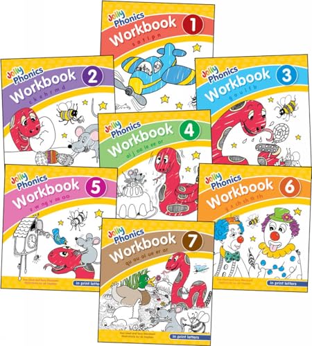 Jolly Phonics Workbooks 1-7 in Print Letters: In Print Letters