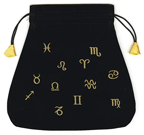 Astrological Black Velvet Tarot Bag Astrological Black Velvet Tarot Bag