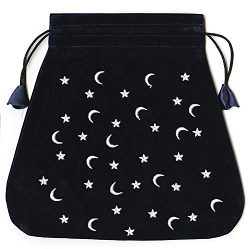 Moon and Stars Velvet Lo Scarabeo Bag