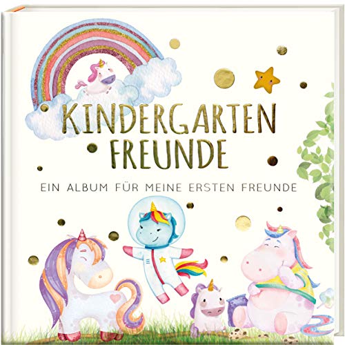 Kindergartenfreunde - EINHORN: ein Album für meine ersten Freunde (Freundebuch Kindergarten 3 Jahre) PAPERISH® von PAPERISH