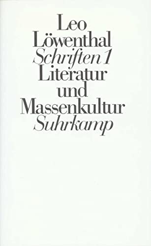 Schriften I (Ln). Literatur und Massenkultur: Schriften. 5 Bände: Band 1: Literatur und Massenkultur