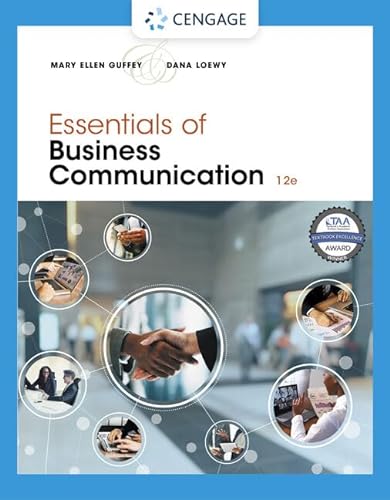 Essentials of Business Communication von Cengage Learning EMEA
