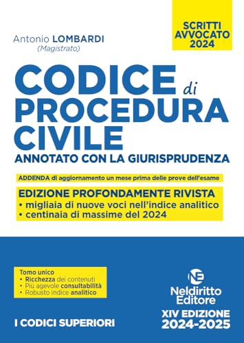 Codice di procedura civile. Annotato con la giurisprudenza. Esame avvocato 2024 von Neldiritto Editore