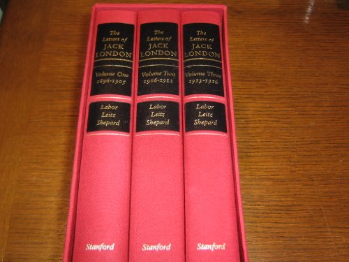 The Letters of Jack London: Vol. 1: 1896-1905; Vol. 2: 1906-1912; Vol. 3: 1913-1916, Deluxe set, in slip case The Letters of Jack London: Vol. 1: 1896-1905; Vol. 2: 1906-1912; Vol. 3: 1913-1916, Deluxe set, in slip case