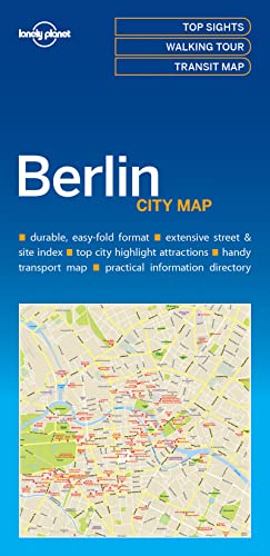 Lonely Planet Berlin City Map 1: Must-See Highlights, Travel Tips, Transit Map. Easy-fold & waterproof Lonely Planet Berlin City Map 1: Must-See Highlights, Travel Tips, Transit Map. Easy-fold & waterproof