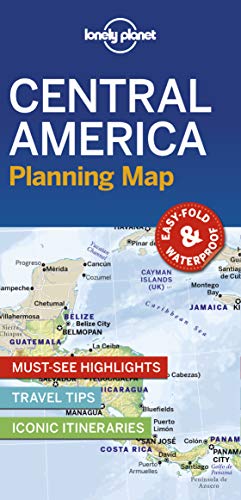 Lonely Planet Central America Planning Map Lonely Planet Central America Planning Map