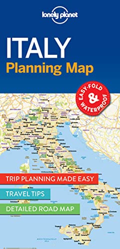 Lonely Planet Italy Planning Map: Must-See Highlights, Travel Tips, Transport Planner. Easy-fold, waterproof