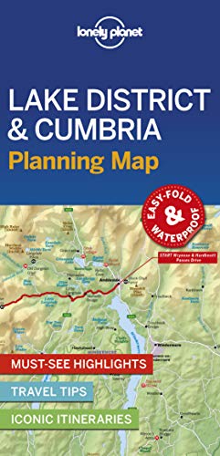 Lonely Planet Lake District & Cumbria Planning Map Lonely Planet Lake District & Cumbria Planning Map