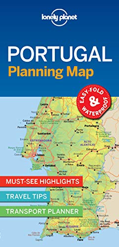 Lonely Planet Portugal Planning Map: Travel-Tips, Must-See-Highlights, Transport Planner
