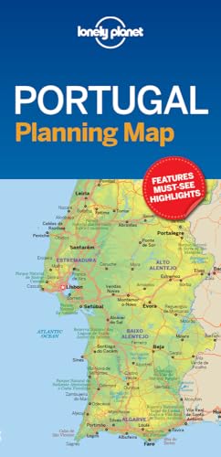 Lonely Planet Portugal Planning Map: Travel-Tips, Must-See-Highlights, Transport Planner