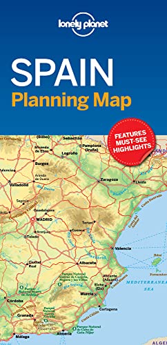 Lonely Planet Spain Planning Map: Travel-Tips, Must-See-Highlights, Transport Planner