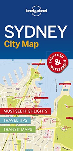 Lonely Planet Sydney City Map: Easy-Fold & Waterproof