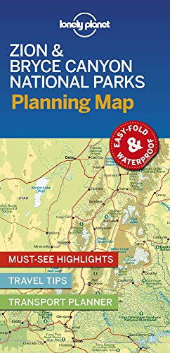 Lonely Planet Zion & Bryce Canyon National Parks Planning Map Lonely Planet Zion & Bryce Canyon National Parks Planning Map