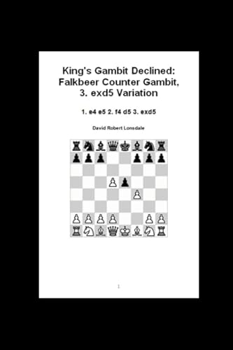 King's Gambit Declined: Falkbeer Counter Gambit, 3. exd5 Variation: 1. e4 e5 2. f4 d5 3. exd5