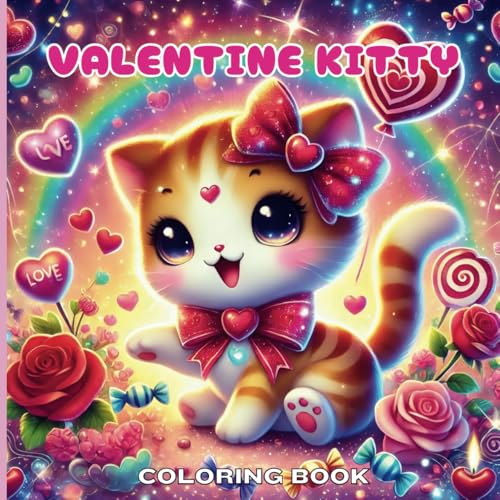 Valentine Kitty Coloring Book: Adorable Cat-Themed Valentine Coloring Fun for Kids and Cat Lovers of All Ages