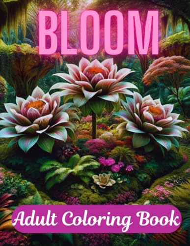 Bloom Adult Coloring Book:: Immerse in Botanical Beauty With Intricate Designs in This Captivating Nature-Inspired Coloring Book von Independently published