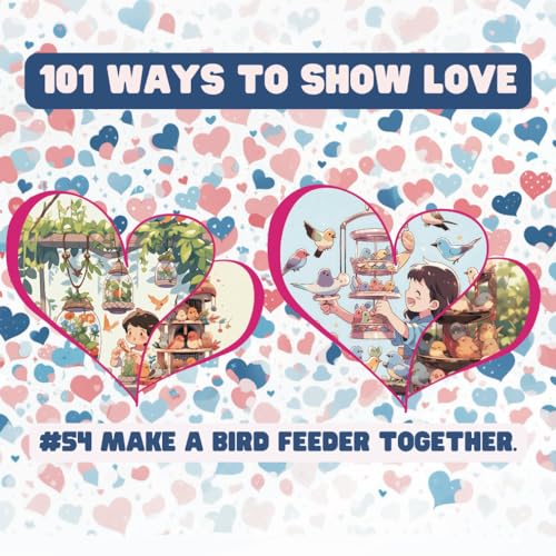 101 Ways to Show Love: #54 Make a bird feeder together. von Independently published