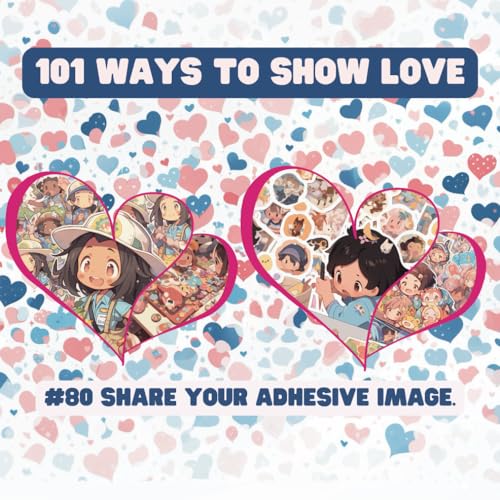 101 Ways to Show Love: #80 Share your adhesive image. von Independently published