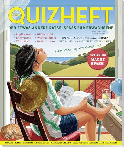 Das Quizheft: Der etwas andere Rätselspaß für Erwachsene | „Cuaderno“: Quizze, Rätsel, Gehirnjogging- und Denksport-Aufgaben für Rätselfans (Das originelle Rätselheft) von Kiligry