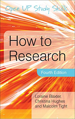 How To Research (Open Up Study Skills) von Blaxter Lorraine Blaxter Loraine