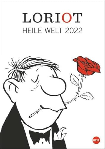Loriot Heile Welt Kalender 2022 - kultiger Halbmonatskalender - Humorkalender - Wandkalender mit 24 Cartoons - 21 x 29,7 cm